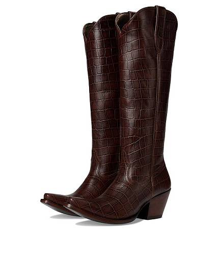 送料無料 アリアト Ariat レディース 女性用 シューズ 靴 ブーツ ウエスタンブーツ Casanova - Luxe Espresso Croc Print