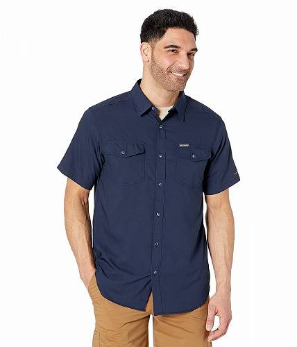  RrA Columbia Y jp t@bV {^Vc Utilizer(TM) II Solid Short Sleeve Shirt - Collegiate Navy