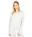  Go[WFC Eberjey fB[X p t@bV pW} Q Sadie Stripes Slouchy Top - Heather Grey/White