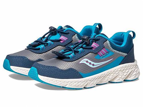 送料無料 サッカニー Saucony Kids シューズ 靴 スニーカー 運動靴 Wind Shield 3.0 (Little Kid/Big Kid) - Navy/Grey/Turquoise