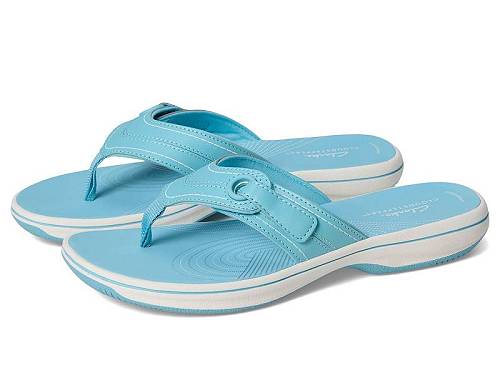 送料無料 クラークス Clarks レディース 女性用 シューズ 靴 サンダル Breeze Reyna - Sky Blue Synthe..