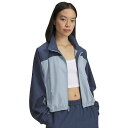 送料無料 アンダーアーマー Under Armour レディース 女性用 ファッション アウター ジャケット コート ジャケット Rival Woven Crop Jacket - Downpour Gray/Harbor Blue/Black