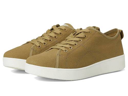 送料無料 フィットフロップ FitFlop レディース 女性用 シューズ 靴 スニーカー 運動靴 Rally Canvas Sneakers - Camo-green/Cream