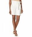 カルバン・クライン ベルト（レディース） 送料無料 カルバンクライン Calvin Klein レディース 女性用 ファッション ショートパンツ 短パン Shorts with Button Detail and Belt - Soft White