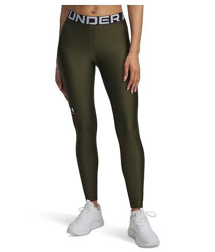 楽天グッズ×グッズ送料無料 アンダーアーマー Under Armour レディース 女性用 ファッション パンツ ズボン HeatGear Authentics Leggings - Expedition Green/White