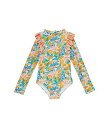 送料無料 シーフォリー Seafolly Kids 女の子用 スポーツ・アウトドア用品 キッズ 子供用水着 ワンピース Longsleeve One Piece Swimsuit (Infant/Toddler/Little Kid) - Sienna