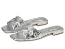 送料無料 カルバンクライン Calvin Klein レディース 女性用 シューズ 靴 サンダル Traven - Silver Metallic Leathe...