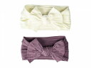 送料無料 Baby Bling 女の子用 ファッション雑貨 小物 ヘアバンド 髪止め 2-Pack Cable Knot (Infant/Toddler) - Lilac/Ivory