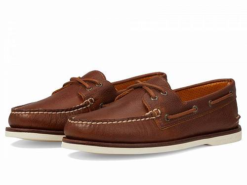 送料無料 スペリー Sperry メンズ 男性用 シューズ 靴 ボートシューズ Gold A/O 2-Eye Tumbled - Tan