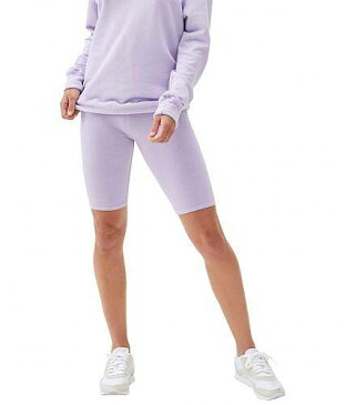 送料無料 ミッシェルスターズ Michael Stars レディース 女性用 ファッション ショートパンツ 短パン Billye Power Jersey Biker Shorts - Pale Lilac