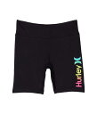 送料無料 ハーレー Hurley Kids 女の子用 ファッション 子供服 ショートパンツ 短パン Beach Active Bike Shorts (Little Kids/Big Kids) - Black