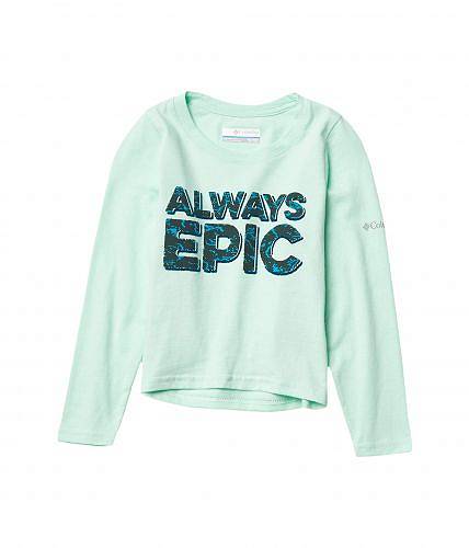 送料無料 コロンビア Columbia Kids 女の子用 ファッション 子供服 Tシャツ Primrose Hill(TM) Graphic Long Sleeve Tee (Little Kids/Big Kids) - Sea Ice