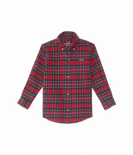 ̵ Х䡼ɡХ Vineyard Vines Kids ˤλ եå Ҷ ܥ󥷥 Flannel Check Shirt (Toddler/Little Kids/Big Kids) - Red Velvet 2