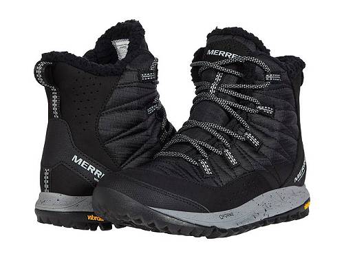 メレル スノーブーツ レディース 送料無料 メレル Merrell レディース 女性用 シューズ 靴 ブーツ スノーブーツ Antora Sneaker Boot - Black