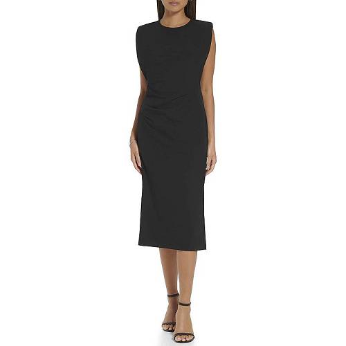 楽天グッズ×グッズ送料無料 カルバンクライン Calvin Klein レディース 女性用 ファッション ドレス String Shoulder Cinched Dress - Black