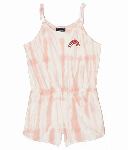 送料無料 Tiny Whales 女の子用 ファッション 子供服 ベビー服 赤ちゃん ロンパース Over the Rainbow Romper (Toddler/Little Kids/Big Kids) - Rose Tie-Dye 1