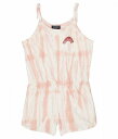 送料無料 Tiny Whales 女の子用 ファッション 子供服 ベビー服 赤ちゃん ロンパース Over the Rainbow Romper (Toddler/Little Kids/Big Kids) - Rose Tie-Dye