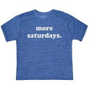 送料無料 オリジナルレトロブランド The Original Retro Brand Kids キッズ 子供用 ファッション 子供服 Tシャツ Tri-Blend More Saturdays Crew Neck Tee (Toddler) - Streaky Royal