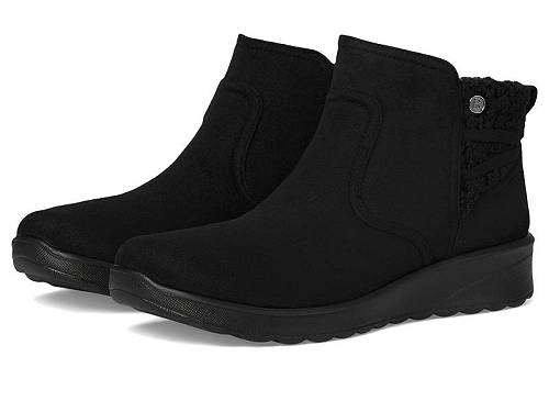 楽天グッズ×グッズ送料無料 Bzees レディース 女性用 シューズ 靴 ブーツ アンクル ショートブーツ Grand Cozy - Black