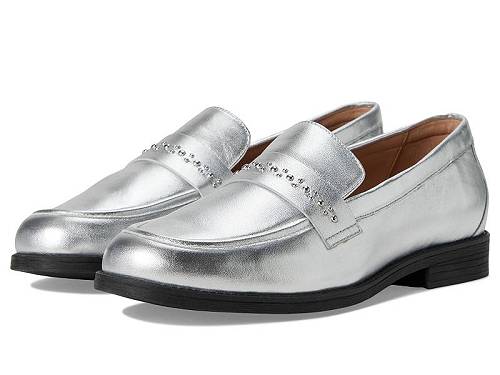 楽天グッズ×グッズ送料無料 コールハーン Cole Haan レディース 女性用 シューズ 靴 フラット Stephie Embellished Loafers - Silver Leather/Silver Studs