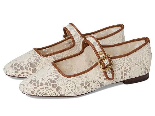 楽天グッズ×グッズ送料無料 サムエデルマン Sam Edelman レディース 女性用 シューズ 靴 フラット Michaela Mesh 2 - Natural Floral Crochet