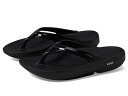 送料無料 オーフォス Oofos レディース 女性用 シューズ 靴 サンダル OOlala Sandal - Black/Black(4)