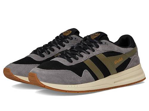送料無料 ゴラ Gola メンズ 男性用 シューズ 靴 スニーカー 運動靴 Delta - Black/Ash/Khaki