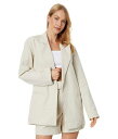 送料無料 ブランクエヌワイシー Blank NYC レディース 女性用 ファッション アウター ジャケット コート ブレザー Linen Blazer in Bleached Sand - Bleached Sand