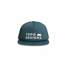 送料無料 トポデザイン Topo Designs ファッション雑貨 小物 帽子 タッカーハット Foam Trucker Hat - Mountain Waves - Pond Blue