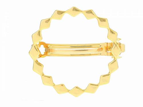 送料無料 Madewell レディース 女性用 ファッション雑貨 小物 ヘアバンド 髪止め Geo Circle Barrette - Vintage Gold