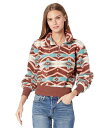  bN[JEK[ Rock and Roll Cowgirl fB[X p t@bV p[J[ XEFbg Printed Sherpa Pullover RRWT91R04K - Chocolate