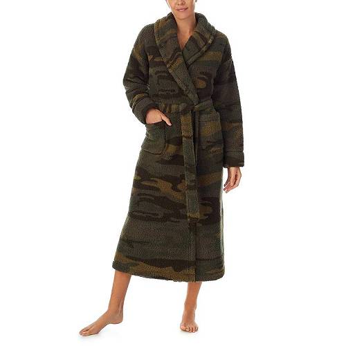 送料無料 サンクチュアリ Sanctuary レディース 女性用 ファッション パジャマ 寝巻き バスローブ 50" Long Sherpa Robe - Camo