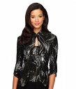  Alex Evenings fB[X p t@bV AE^[ WPbg R[g uU[ Women&#039;s Mandarin Neck Twinset Tank Top and Jacket Petite Regular - Black/Silver