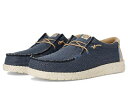 送料無料 ヘイデュード Hey Dude メンズ 男性用 シューズ 靴 ローファー Wally Coastline Jute - Navy