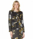 送料無料 タハリ Tahari by ASL レディース 女性用 ファッション スーツ Nested Four-Button Jacket and Pencil Skirt - Black/Gold/Roses