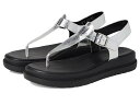 送料無料 ナチュラライザー Naturalizer レディース 女性用 シューズ 靴 サンダル Alyssa - Silver Faux Leather
