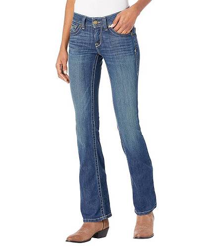 楽天グッズ×グッズ送料無料 アリアト Ariat レディース 女性用 ファッション ジーンズ デニム R.E.A.L. Mid-Rise Corinne Bootcut Jeans - Pacific