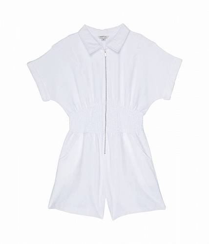 送料無料 HABITUAL girl 女の子用 ファッション 子供服 ベビー服 赤ちゃん ロンパース Wide Waist Smocked Romper (Big Kids) - White