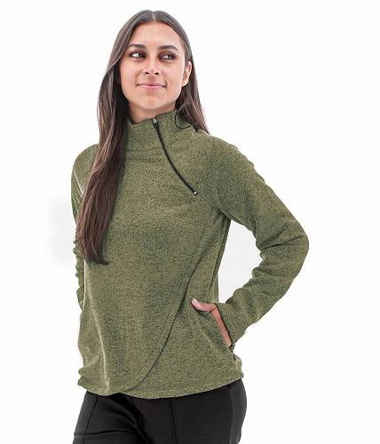 送料無料 アヴェンチュラクロージング Aventura Clothing レディース 女性用 ファッション パーカー スウェット Harlow Zip Neck Top - Deep Lichen Green