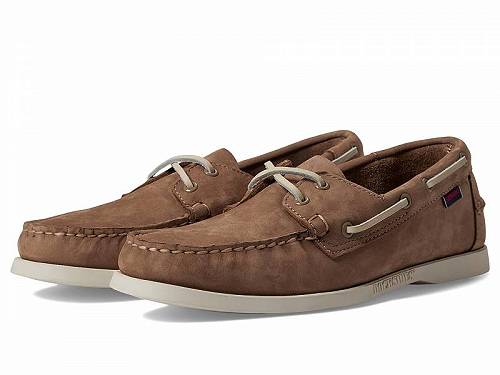 送料無料 セバゴ Sebago メンズ 男性用 シューズ 靴 ボートシューズ Docksides Portland Nubuck - Brown Taupe/Brown Light Walnut