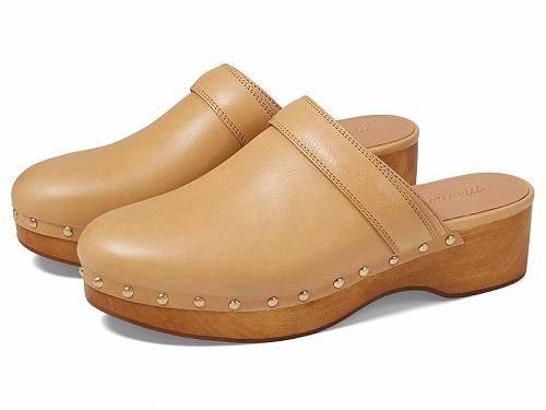  Madewell fB[X p V[Y C NbO The Cecily Clog in Oiled Leather - Dried Straw