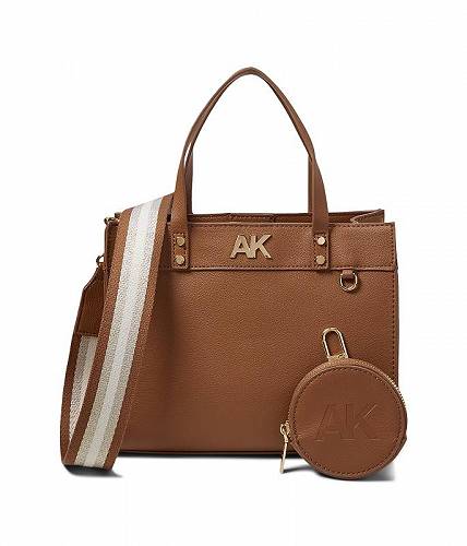 送料無料 アン クライン Anne Klein レディース 女性用 バッグ 鞄 トートバッグ バックパック リュック Mini Convertible Tote w/ Web Strap &amp; Coin Purse - Chestnut/Chestnut/Gold