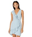ビーシービージーマックスアズリア　ドレス 送料無料 ビーシービージーマックスアズリア BCBGMAXAZRIA レディース 女性用 ファッション ドレス Satin Back Crepe Ruffle Dress - Dusty Blue