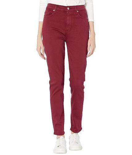 送料無料 セブンフォーオールマンカインド 7 For All Mankind レディース 女性用 ファッション ジーンズ デニム High-Waist Ankle Skinny in Merlot - Merlot