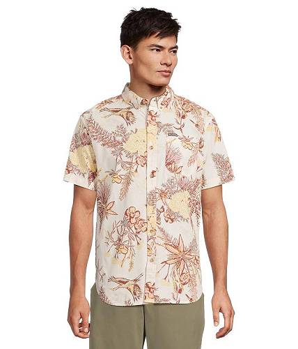楽天グッズ×グッズ送料無料 コロンビア Columbia メンズ 男性用 ファッション アクティブシャツ Rapid Rivers Printed Short Sleeve Shirt - Sea Salt Outbacked