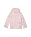 送料無料 USポロ U.S. POLO ASSN. 女の子用 ファッション 子供服 アウター ジャケット ダウン・ウインターコート Metallic Trim Puffer Jacket (Little Kids/Big Kids) - New Baby Pink