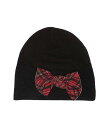 送料無料 Baby Bling 女の子用 ファッション雑貨 小物 帽子 ビーニー ニット帽 Knot Beanie (Infant/Toddler) - Red Tartan