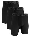 送料無料 アンダーアーマー Under Armour メンズ 男性用 ファッション 下着 Boxer Briefs - Black