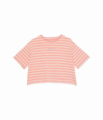 送料無料 ロキシー Roxy Kids 女の子用 ファッション 子供服 Tシャツ Happiness Begins T-Shirt Little Kids/Big Kids - Salmon Rose/Beachin Stripes