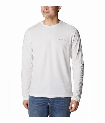 楽天グッズ×グッズ送料無料 コロンビア Columbia メンズ 男性用 ファッション アクティブシャツ Thistletown Hills（TM） Long Sleeve Logo Tee - White